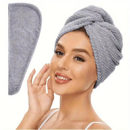 AuraWrap Anti-Frizz Microfiber Hair Towel