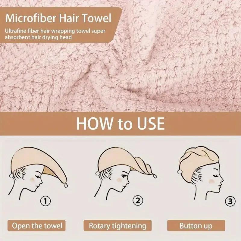AuraWrap Anti-Frizz Microfiber Hair Towel