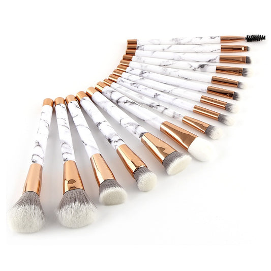 Marble makeup brush sets
