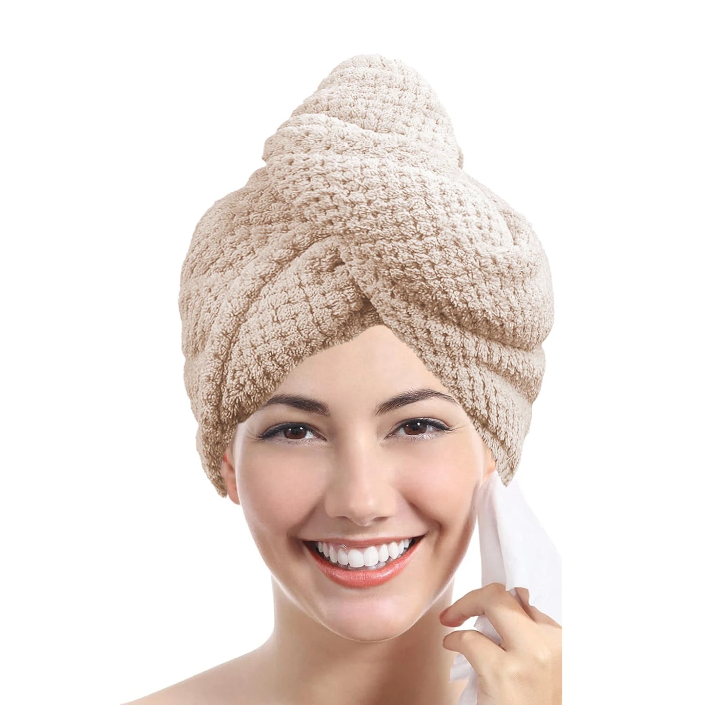 AuraWrap Anti-Frizz Microfiber Hair Towel