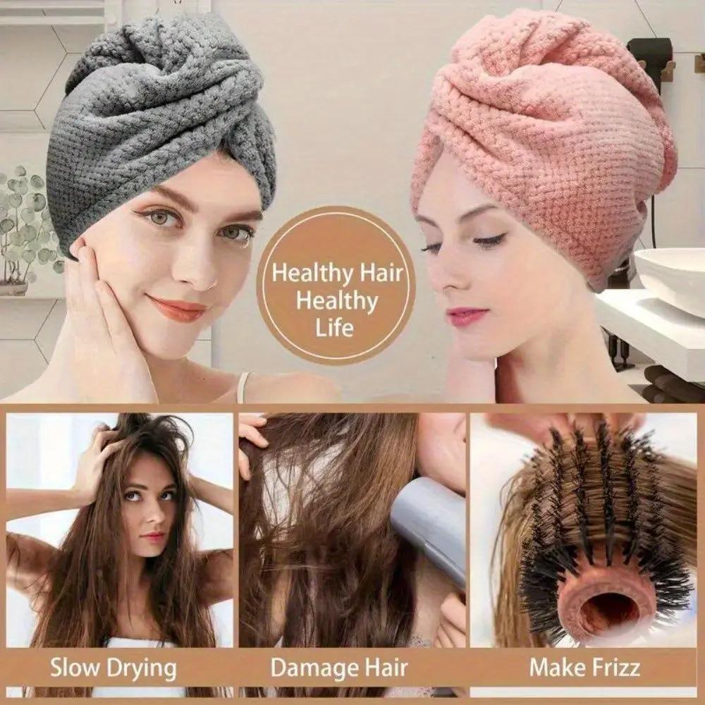 AuraWrap Anti-Frizz Microfiber Hair Towel